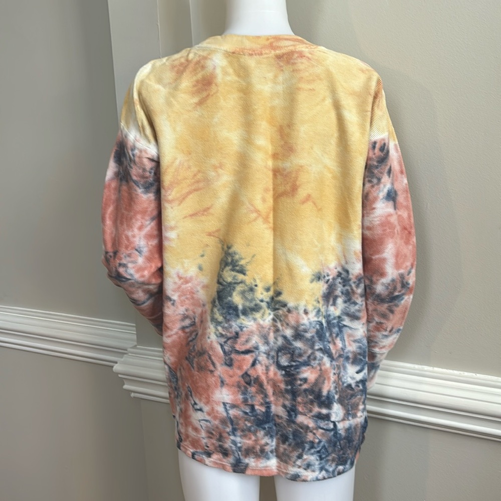 Tie Dye Tunic Sweatshirt Wonderly Top Small - Picture 3 of 8